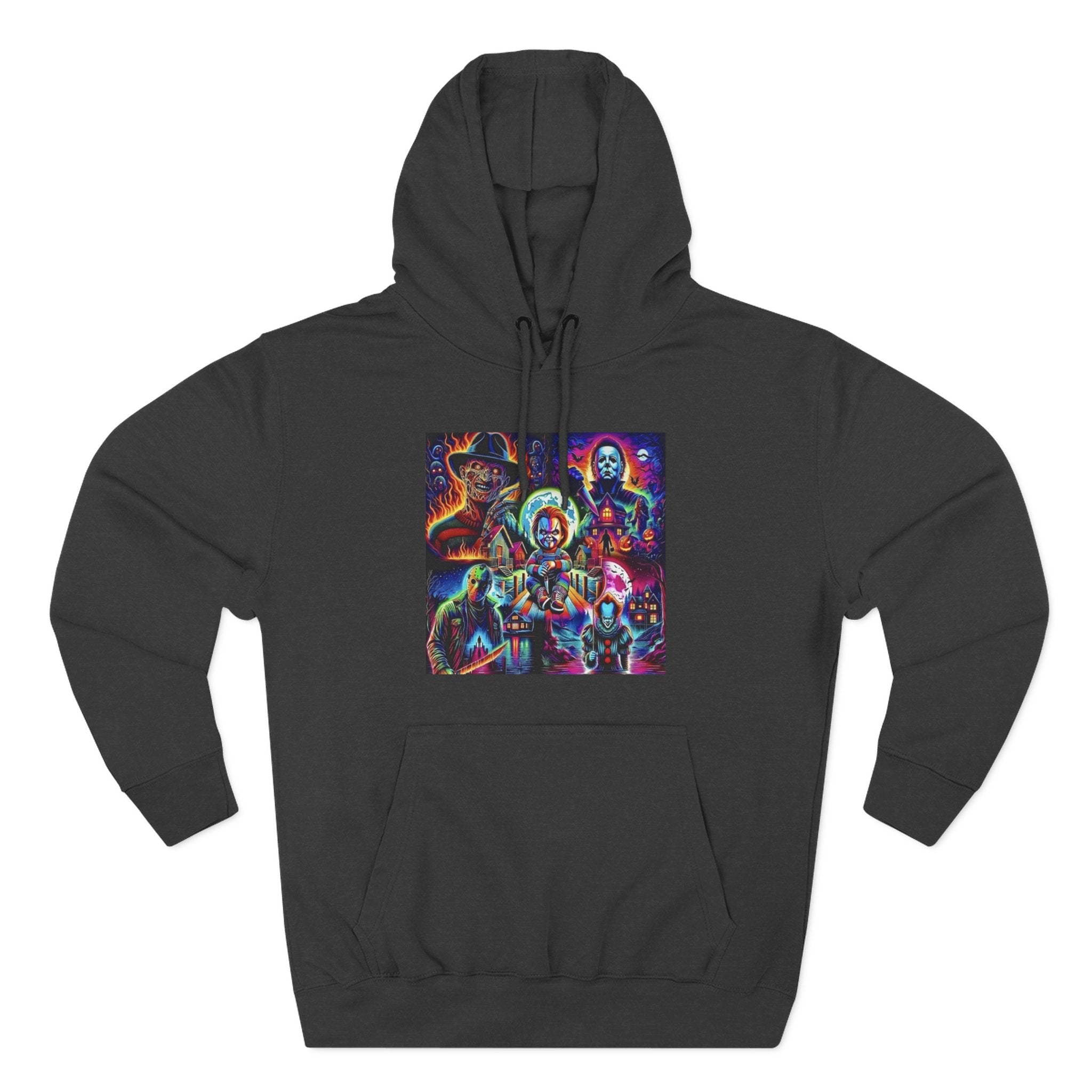 Horror Squad "FRIENDS" Graphic Hoodie — Retro Slasher Characters Pullover