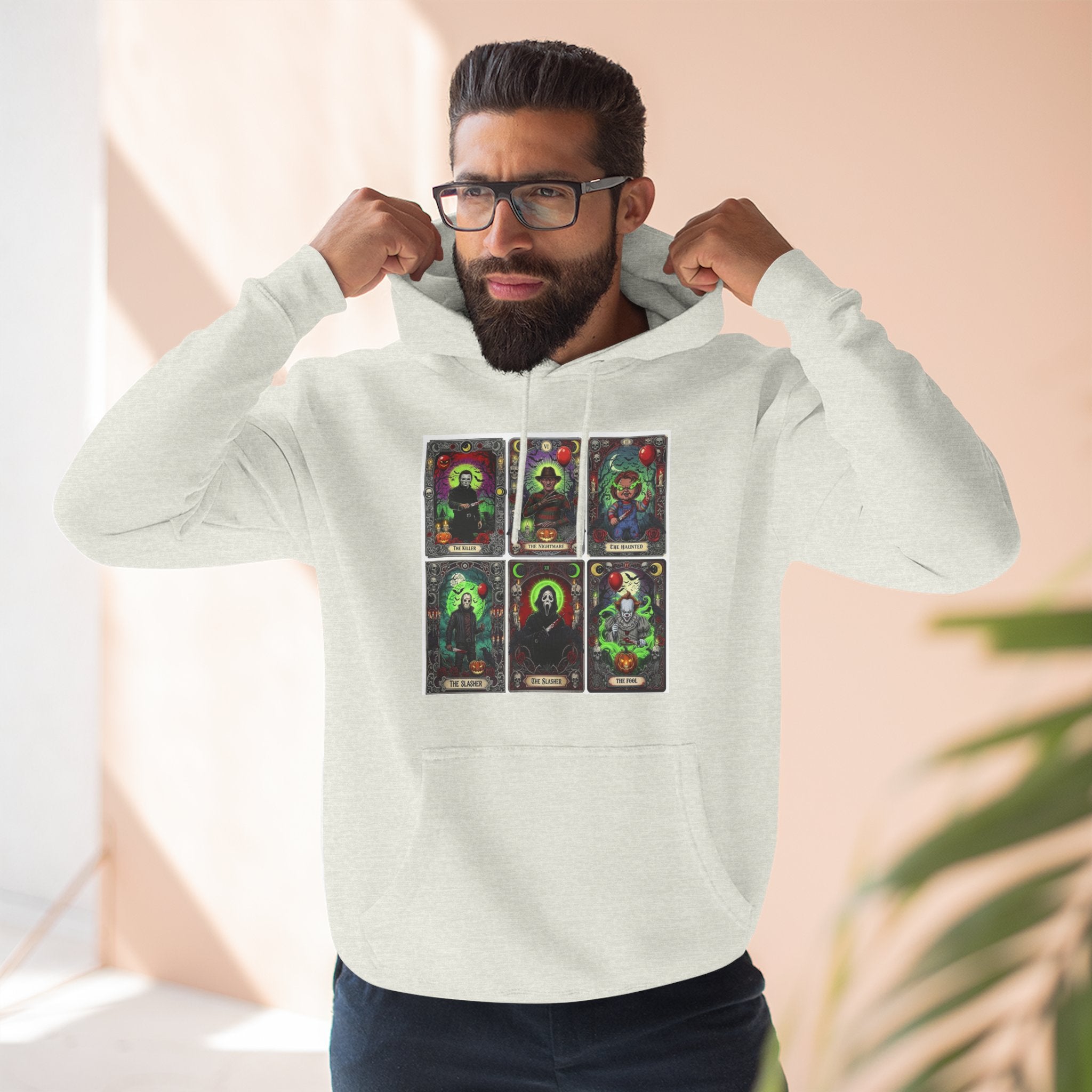 Horror Squad "FRIENDS" Graphic Hoodie — Retro Slasher Characters Pullover