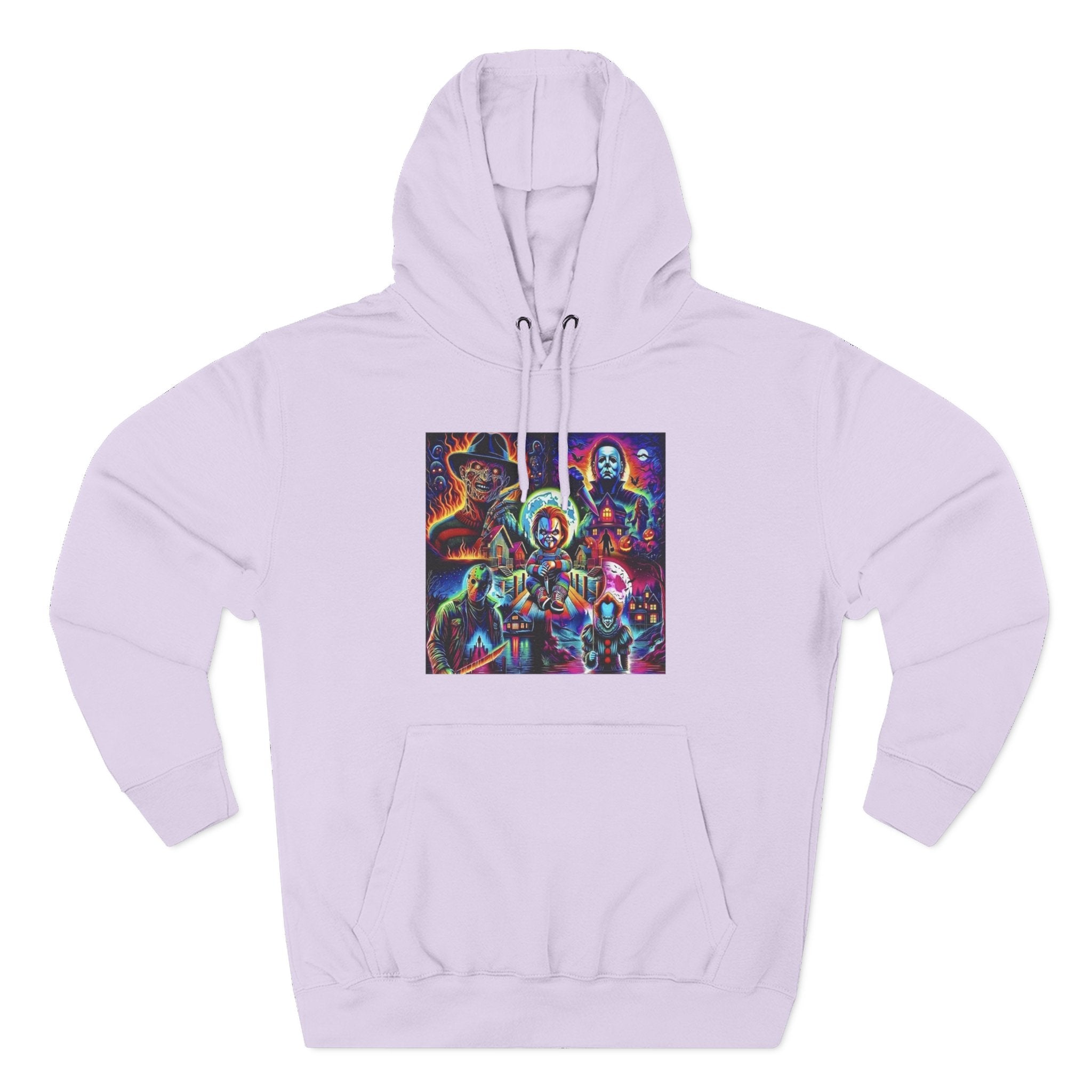 Horror Squad "FRIENDS" Graphic Hoodie — Retro Slasher Characters Pullover